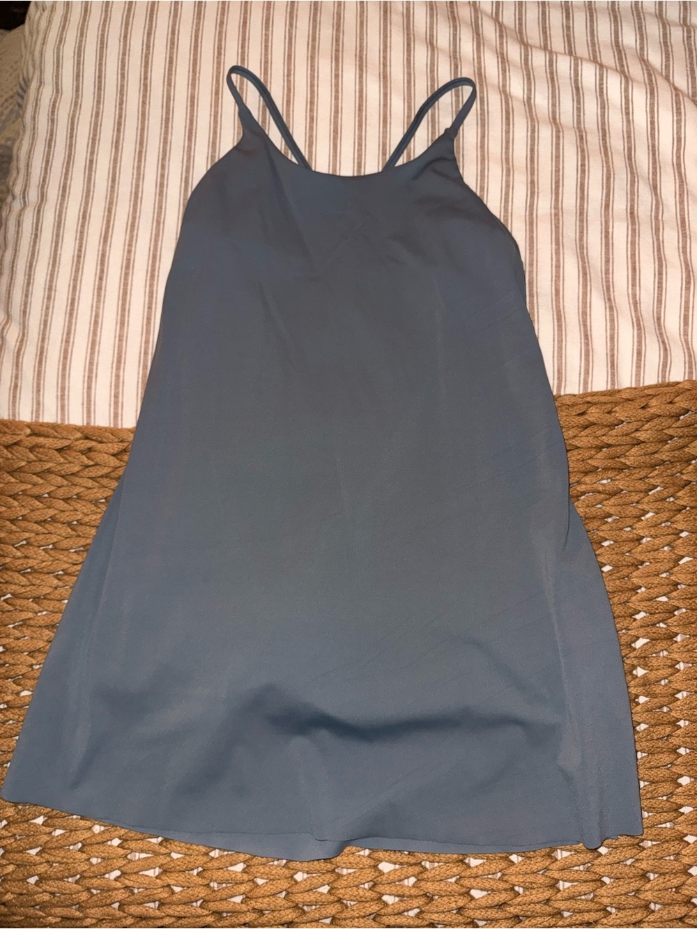 Hollister Gilly Hicks Go Energize cross-back Athletic Dress in Slate Blue